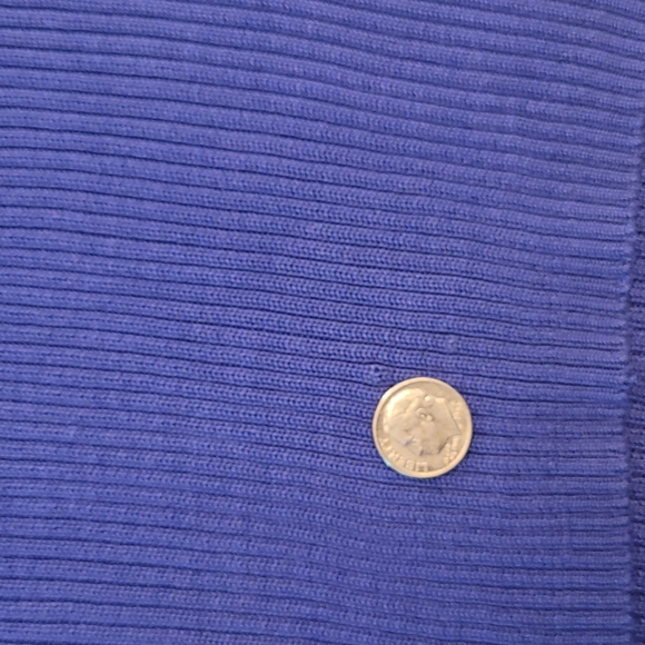 100% Vintage Spun Silk Canvasbacks Muted Medium Blue Luxurious Turtleneck EUC - Picture 6 of 10